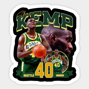 Shawn Kemp The  Reign Man Basketball Legend Signature Vintage Retro 80s 90s Bootleg Rap Style Sticker